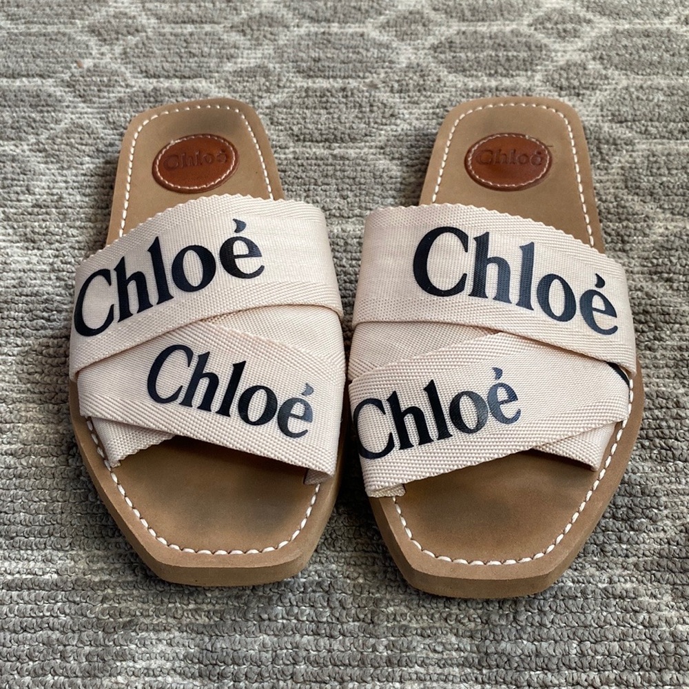 Fabric Slide Sandals